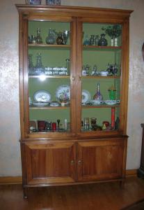 credenza con alzata-vetrina Luigi XVI